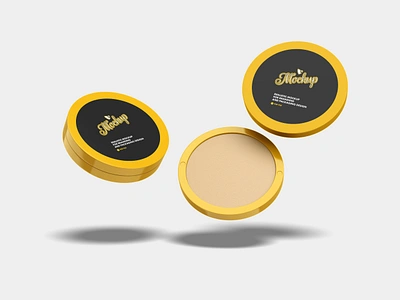 Cosmetic Powder Mockup branding branding mockup cosmetic mockup packaging powder psd psd mockup