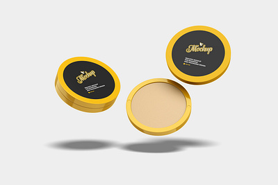 Cosmetic Powder Mockup branding branding mockup cosmetic mockup packaging powder psd psd mockup