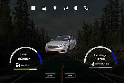 DAILY UI 34: CAR INTERFACE ui