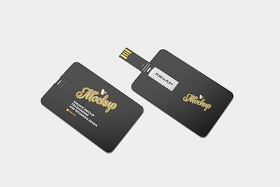 USB Card Mockup branding card card mockup flashdisk mockup psd psd mockup usb usb card