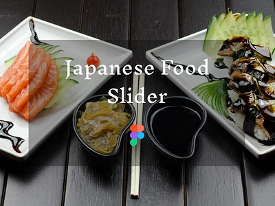 Day 20: Japanese Food Slider animation app design figma graphic design illustration ui