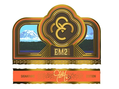 EM21 Cigar Band 3d branding cigar cigar design design graphic design packaging product design