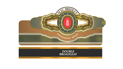 Alec Bradley Double Broadleaf Cigar Band 3d branding cigar cigar design design graphic design packaging product design