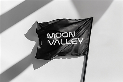 Moon Valley Brand Identity Design Flag art direction black brand branding dallas design designer flag freelance freelancer graphic design icon identity logo mark midjourney moon visual