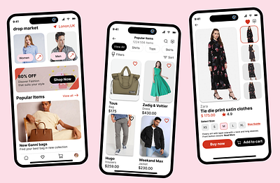 E-commerce App UI app ecommerce figma ui ux