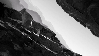 Nisyros Climbing Holds - 3D Motion #2 3d advertising animation art blender branding climbing design graphic design monochrome motion design motion graphics mountain outdoor sports volcano