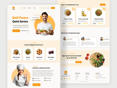 🍴Restaurant Landing Page Design food landing page landing page design restaurant ui design web design