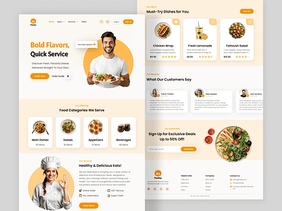 🍴Restaurant Landing Page Design food landing page landing page design restaurant ui design web design