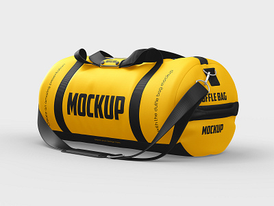 Duffle Bag apparel bag duffle bag fitness gym kit bag luggage mockup mockups sport training bag