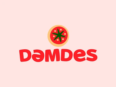 Demdes brand branding catering delicious demdes design fast food font food icon identity illustration letter logo logotype people pizza pizzeria tomato