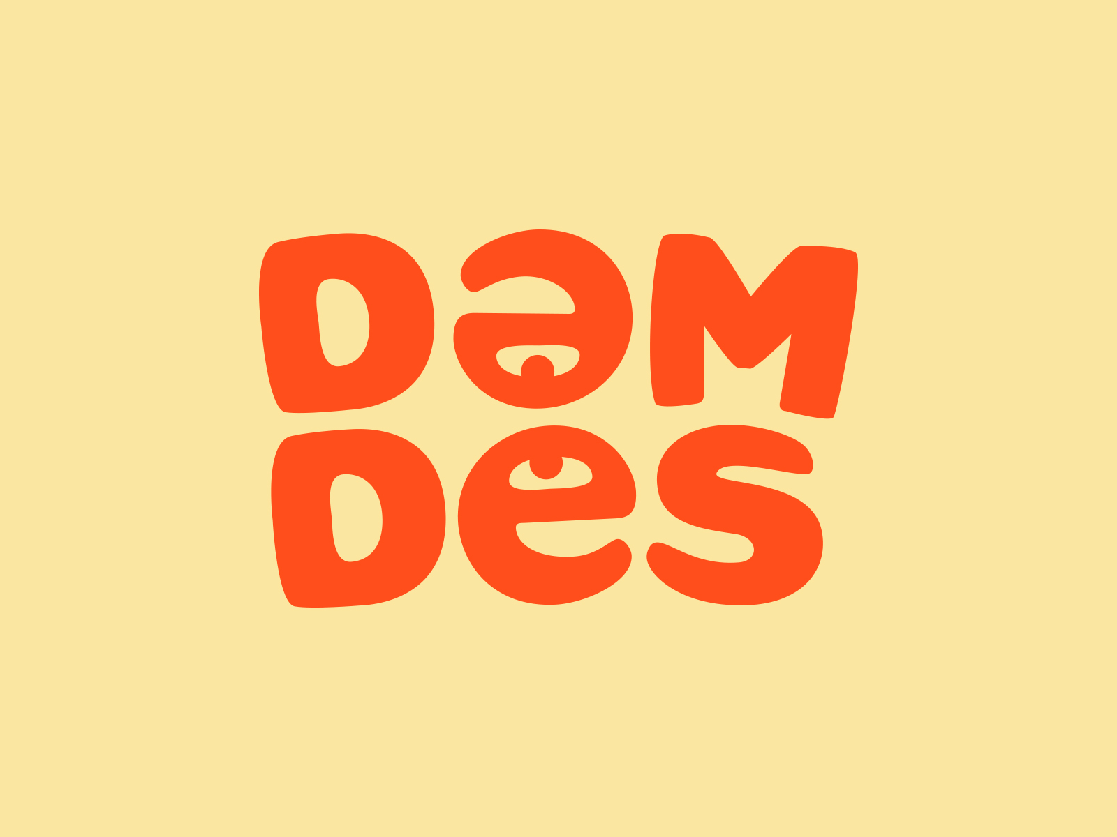 Demdes brand branding catering delicious demdes design fast food font food identity illustration letter logo logotype pizzeria