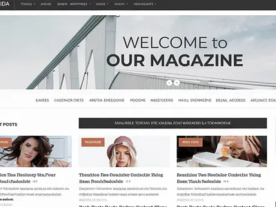 Jarida - Responsive WordPress News Theme, Magazine, Blog graphic design illustration theme worpress