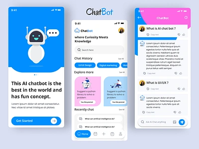 AI Chatbot App – Smart, Fun, and Engaging! aichatbot appconcept appui chatbotapp chatinterface cleandesign conversationalai creativeui digitalassistant interactiondesign minimalui mobileappdesign mobileux moderndesign smartdesign techapp uidesign userexperience uxdesign