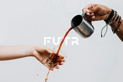 FUTR Coffee / Brand Design + Typeface brand identity branding coffee graphic design lettering logo typeface