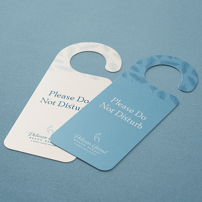 Pelican Grand Beach Resort Door Hangers branding design graphic design mockup print design