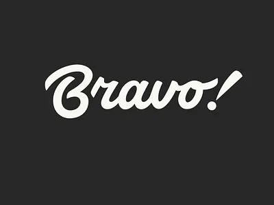 Bravo! app authentic branding bravo calligraphy clean custom flow handlettering identity lettering script type typography unique wormark