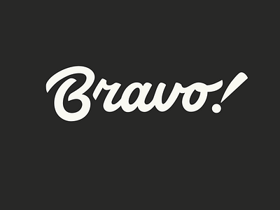 Bravo! app authentic branding bravo calligraphy clean custom flow handlettering identity lettering script type typography unique wormark