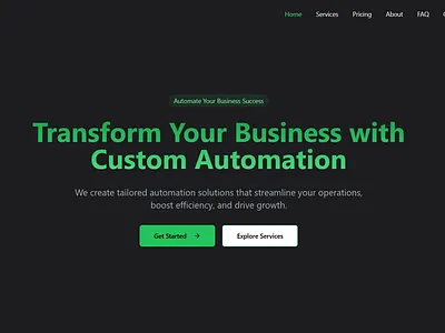 SaaS Automation Web Design and Development conversion rate optimization landing page modern saas pricing page saas web design web developer