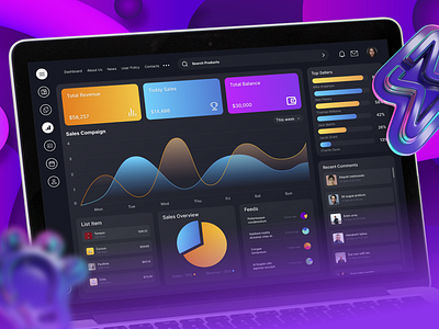 SaaS Dashboard Design app branding design figma graphic design illustration logo saas ui ux vector