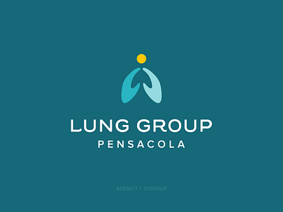 Lung Group Pensacola / idgroup (AGENCY) agency work branding care graphic design hands illustrator logo lung medical person vector