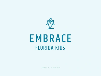 Embrace Florida Kids / idgroup (AGENCY) branding care embrace home illustrator logo love nonprofit vector