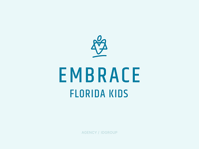 Embrace Florida Kids / idgroup (AGENCY) branding care embrace home illustrator logo love nonprofit vector