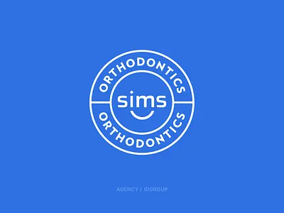 Sims Orthodontics / idgroup (AGENCY) agency work brand identity branding design graphic design logo orthodontics smile vector