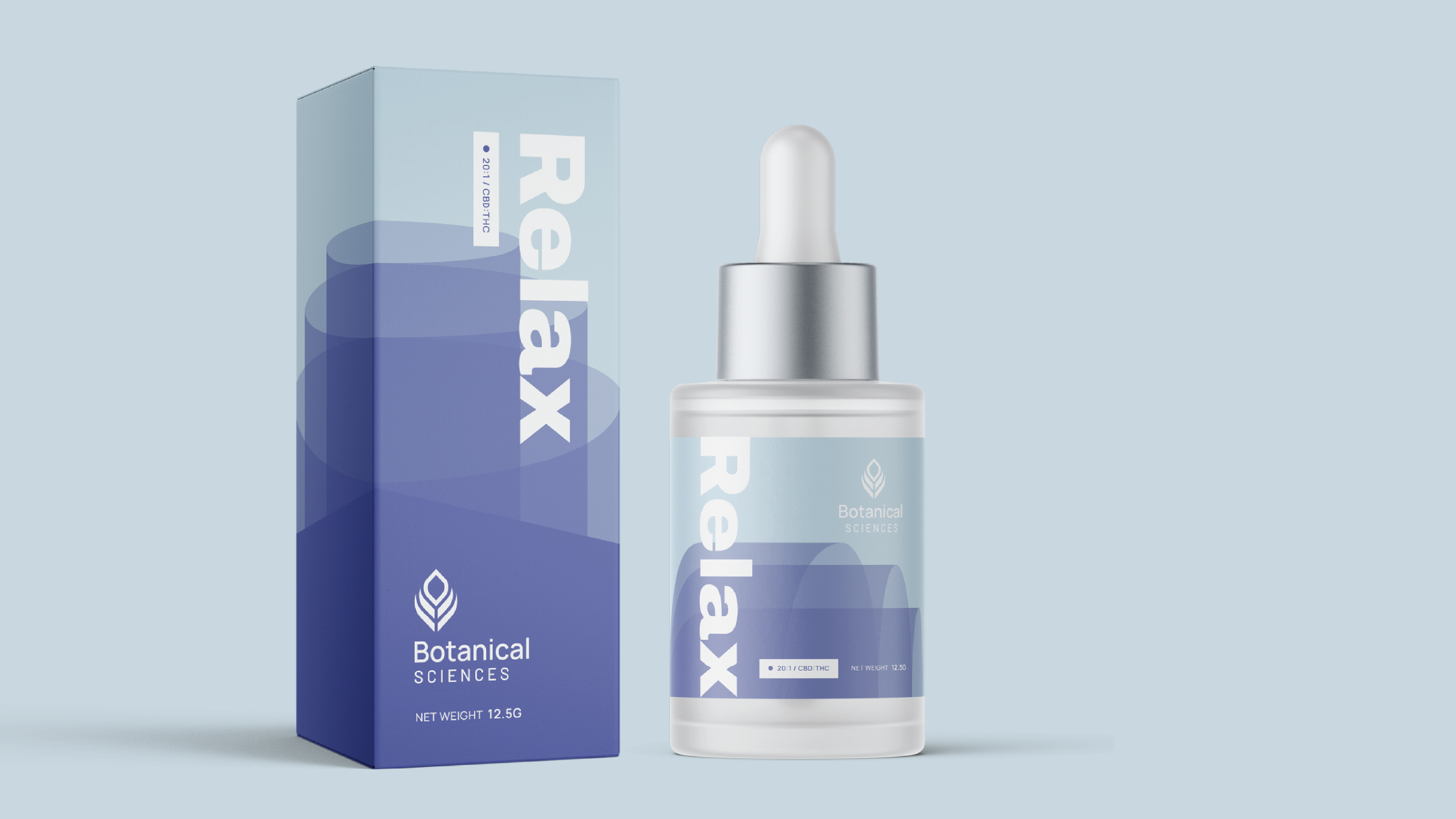 Concept Packaging Design for Botanical Sciences adobe illustrator adobe photoshop cannabis concpet gradient graphic design packaging tincture