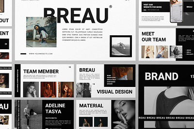 BREAU Fashion Keynote Template branding business plan business project business proposal company profile editable fashion keynote presentation minimal minimal powerpoint powerpoint business powerpoint slide ppt project presentation simplicity template