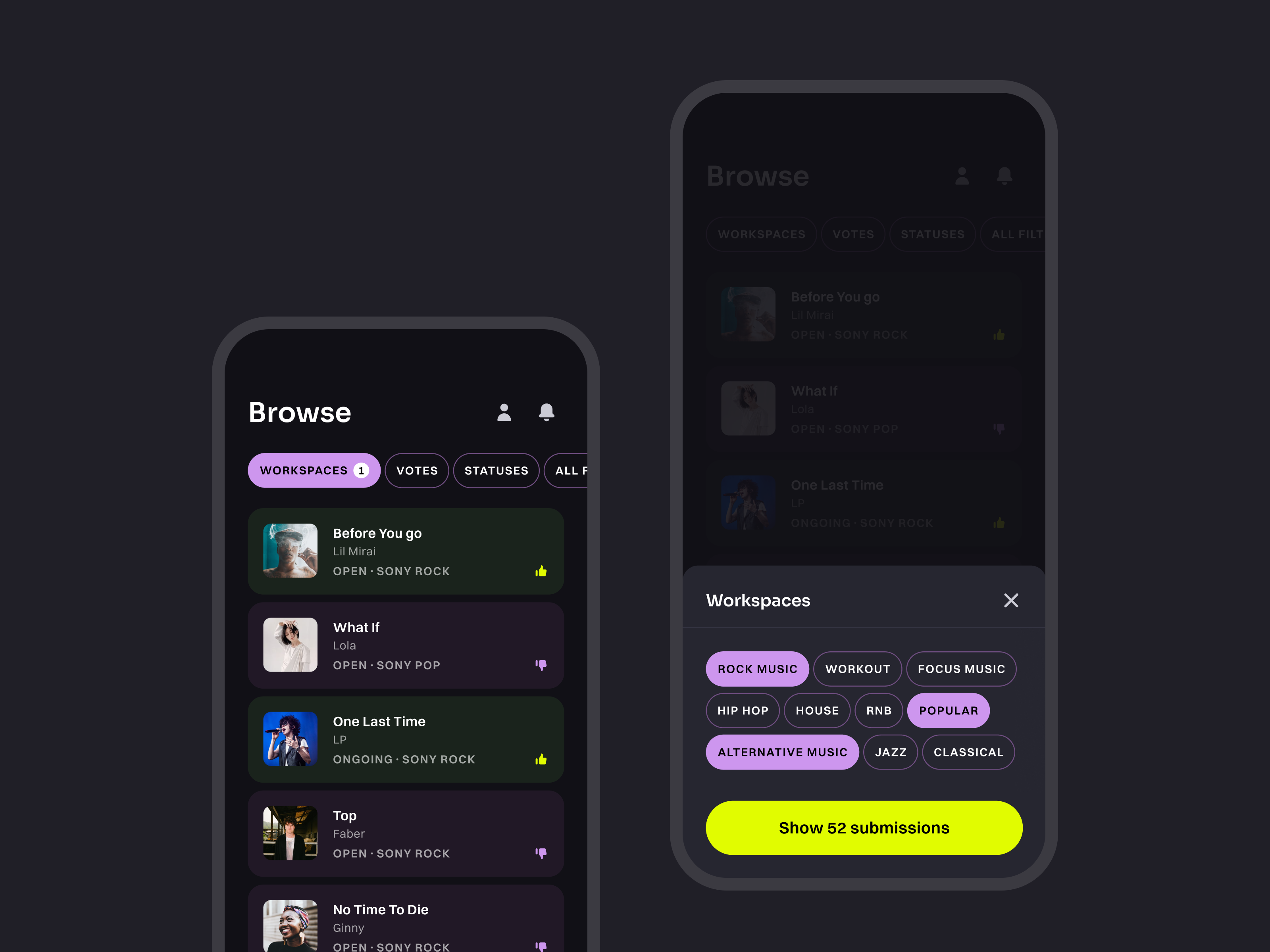 Example of Catchy - Talent Discovery App