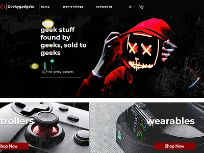 Geeky Gadgets website design & build ui