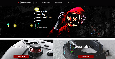 Geeky Gadgets website design & build ui