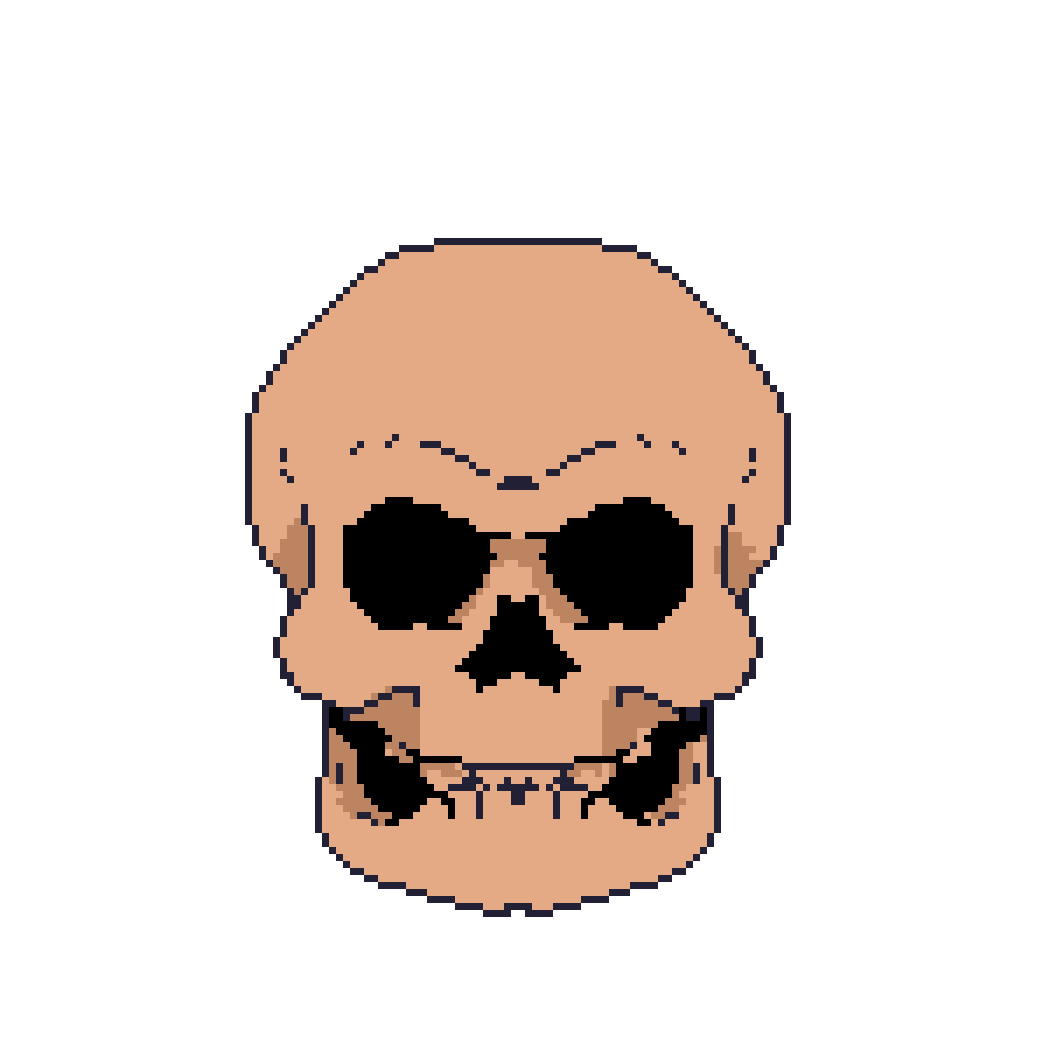 "deadass" personal commission. animation art gif pixel skull