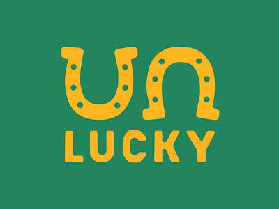 (UN)LUCKY horseshoe lucky sbfonts type