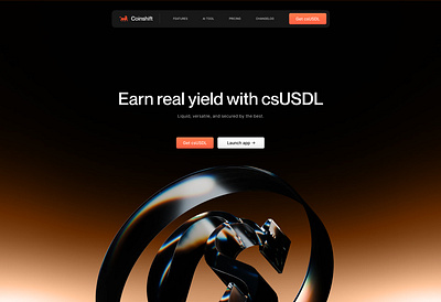 Landing page design for Web3 USDL artificial intelligence blockchain coin cyrpto dark mode dark mode website finance financial fintech landing page landing page design ui usdt wallet web web3 web3 landing page web3 website website website design