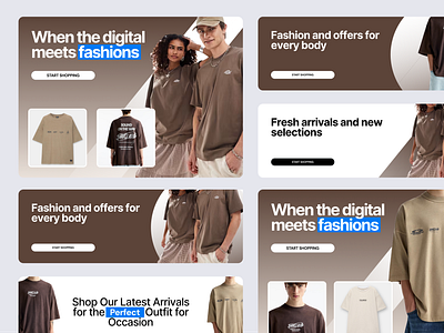 Banner Ads - Color of the Year 2025: Mocha Mousse ads arfzulfikar banner boxy branding brown digital dribbble ecommerce fashion mike mocha old money outfit tubik uiux