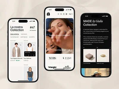 Étoile - Ecommerce Mobile Design app beauty beauty brand branding clean clothes design ecommerce design fashion marketplace minimalist design online store product design responsive design shop ui uiux ux web website