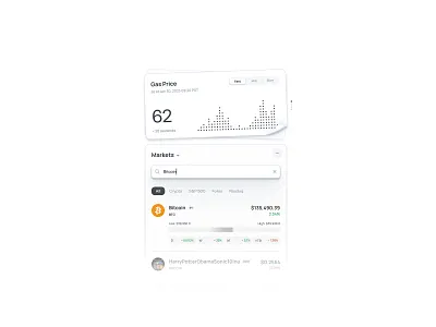 Web3 components: Bitcoin bitcoin chart component crypto harry potter line price search tab ui web3
