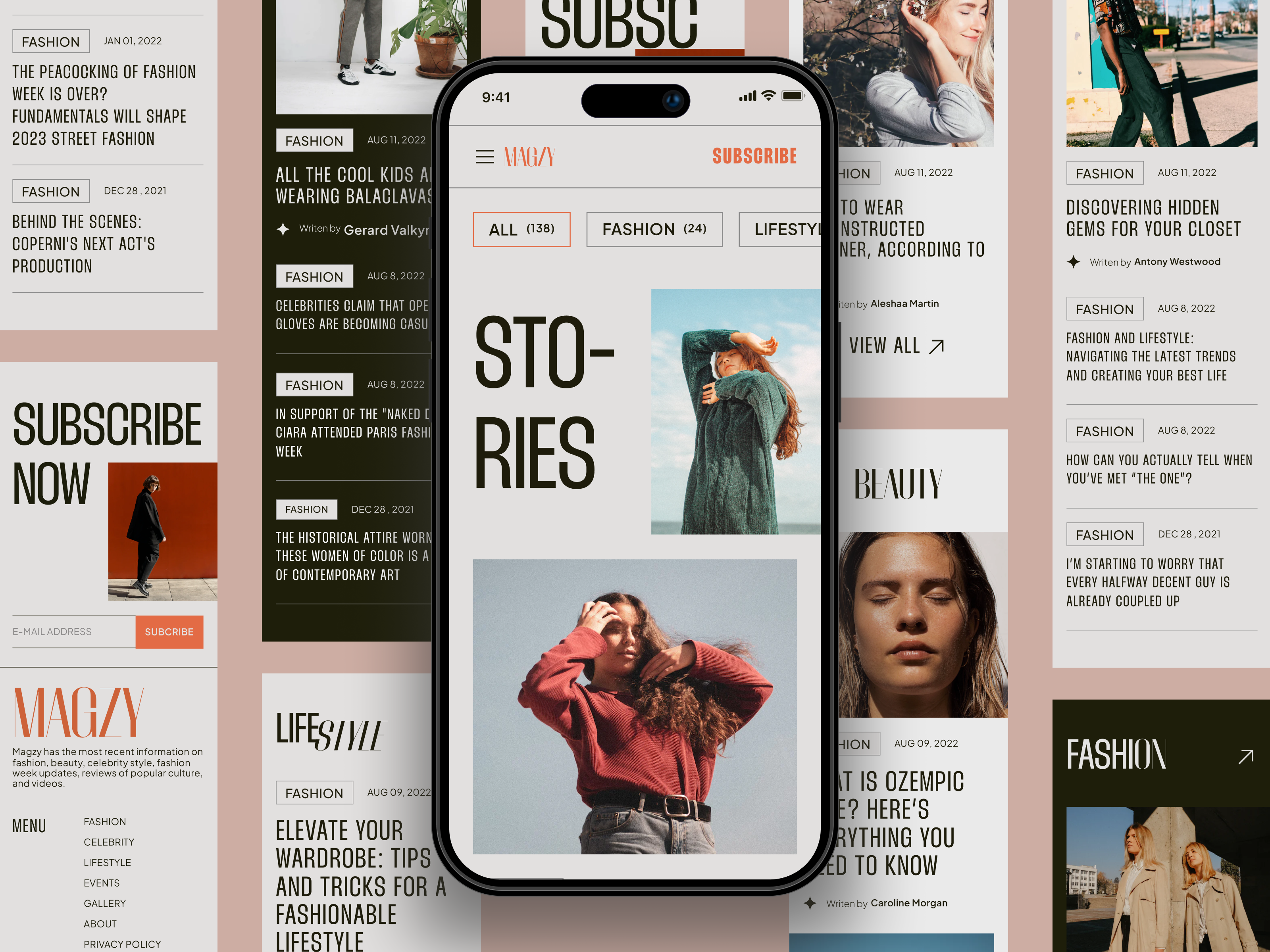 Example of Magzy - Stories News Page Mobile Responsive
