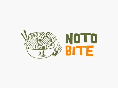 Noto Bite - Restaurant Logo Design abstract logo brand identity branding business logo creative logo illustration logo logo creation logo creator logo design logo inspiration logo mark logo symbol logo type logodesign minimalist logo modern logo noodle logo playful logo restaurant logo