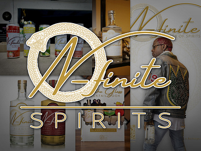 N-finite SPIRITS branding design graphic design logo typography vector