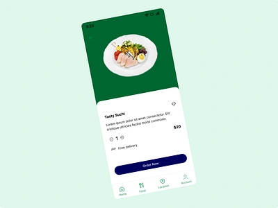 Food Application branding ui