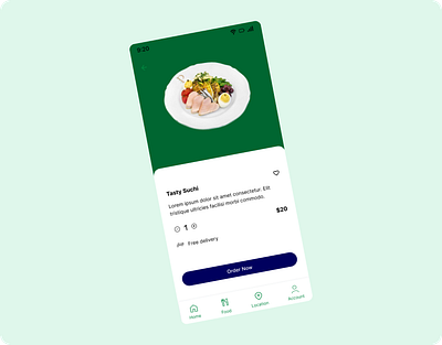 Food Application branding ui