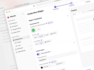 WhatsApp Contact Form for WordPress complex design custom form builder formbuilder plugin progressbar saas design ui untitled ui ux widgets wordpress design