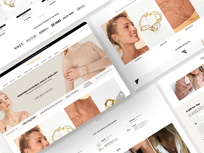 Elegant Real E-Commerce Site - UX Best Practice (Jewelry Store) app mobile branding clean uiux e commerce e commerce design elegant design jewelry website luxury brand design minimalist minimalist web design mobile friendly design responsive design responsive e commerce ui uiux design web design