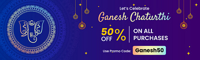 Ganesh Chaturthi Banner banner branding design graphic design graphic designer illustration illustrator vector