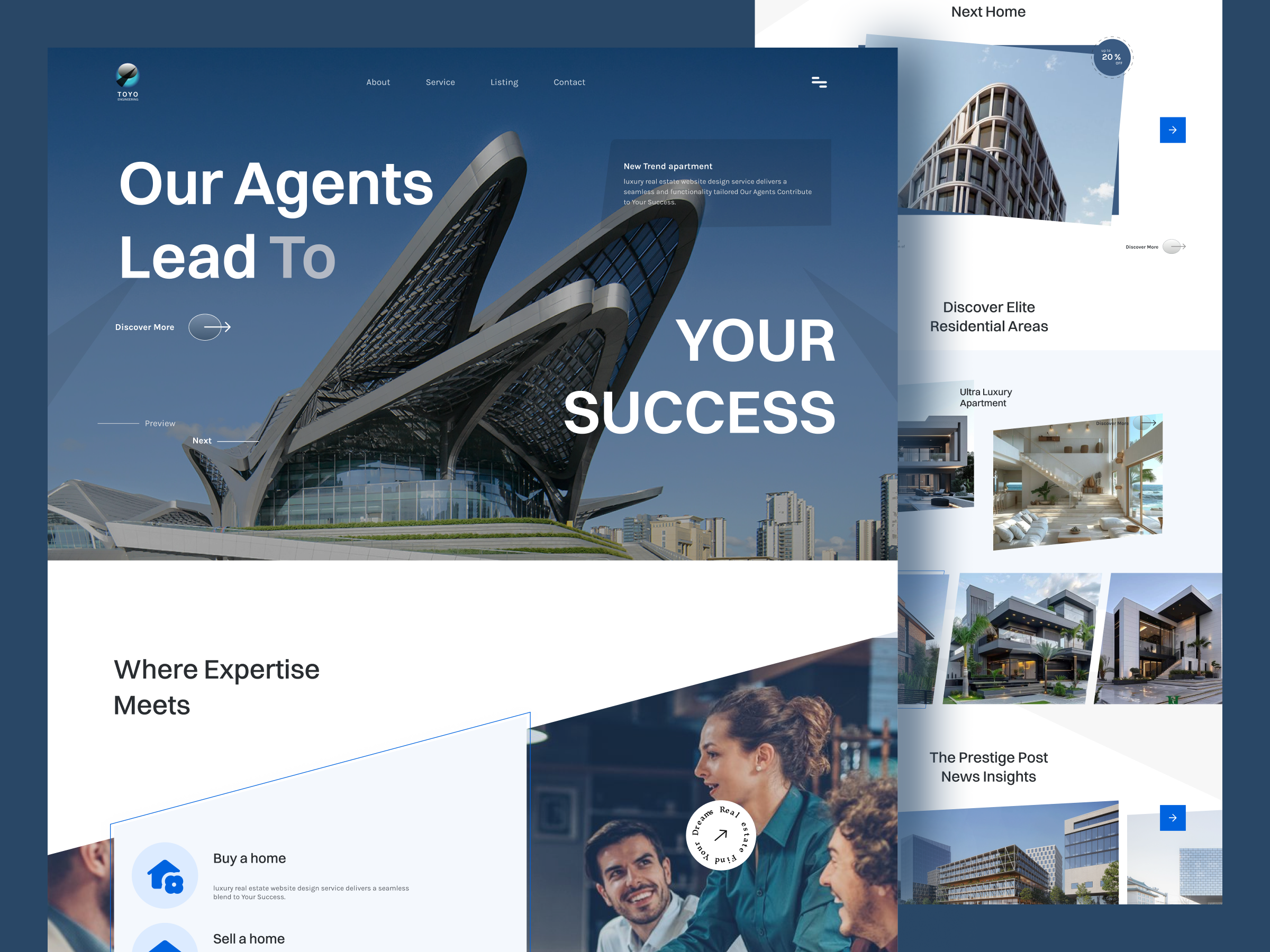 Example of Real Estate Landing Page