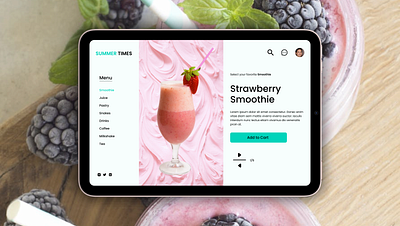 Day 30: Smoothie Slider Animation animation app design figma graphic design illustration slideranimation ui uiux