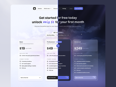 E-commerce Platform for Business Growth - Pricing Page cloud darkmode design ecommerce ecommerce platform inner page landing page lightmode marketing tools plan plan features price pricing pricing page pricing plan pricing section saas shopify ui ux