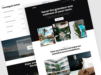 Hotel Website architecture booking hotel hotel design hotel website landing page uiux user interface web design